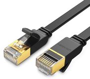 Ugreen - câble Ethernet plat - RJ45 Cat - 7 - STP - LAN - 10 - Gbps - 3 - m - noir - (NW106 - 11262)