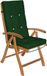 Detex Coussin de chaise - Lot de 6 aspect lin 120 x 45 x 5cm - Vert