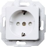 Kopp 112613086 Wandcontactdoos met randaarde Inzetstuk Europa Arctisch-wit, Mat 1 stuk(s)