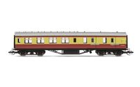 Hornby TT, TT4038, BR 57' Brake Third, M5769M-Era 4, spoorweg-, rollend materieel-coaches, rood en crème, één maat