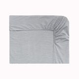 ORIGIN Hoeslaken, dun, gestreept, van polyester, golf