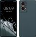 kwmobile telefoonhoesje geschikt voor Motorola Moto G85 5G - Hoesje met siliconen coating - Smartphone case in leisteen