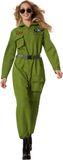 Tectake dressforfun dameskostuum jet fighter pilot - S