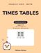 Imagzle kids - math: Times Tables: 80 worksheets: tables to 12 × 12, tens, short multiplication and crosswords, with answer key · Ages 7–9