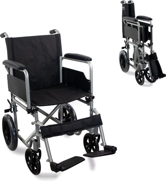 Mobiclinic Marsella Rolstoel - Vouwrolstoel - Zilver