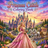 Princess Castle Adventures with Color Reference for Kids Ages 4-12: 72 Magical Fairy Tale Coloring Pages Explore Magical Kingdoms, Royal Palaces, ... Worlds | Creative Coloring Fun for Girls
