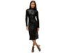 Superdry Open Back Midi-jurk Met Lange Mouwen Zwart XS Vrouw