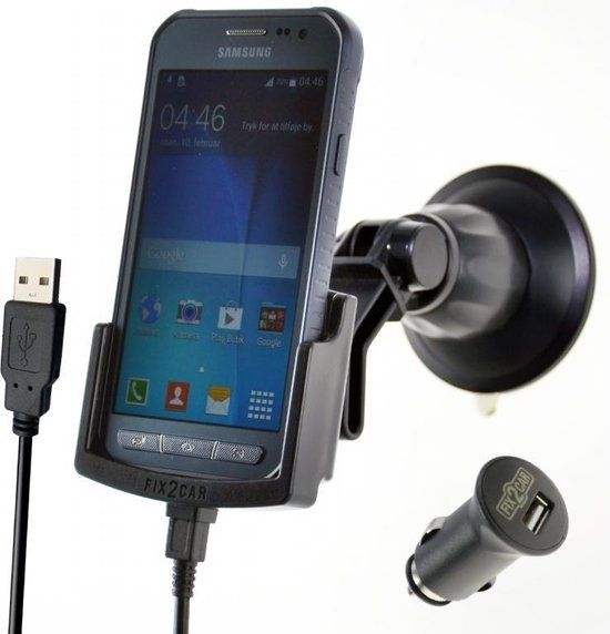 Fix2Car Active Holder Window incl. 2.1 A Car Charger Samsung Galaxy Xcover 3/VE