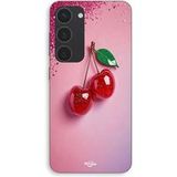 Maniacase Coque Pour Samsung Galaxy S23 Cerise brillante