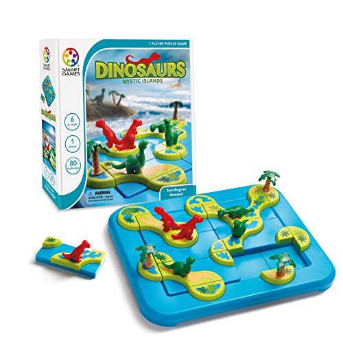 Smart games Smart Games - Dinosaurs Mystic Islands, Puzzle Game with 80 Challenges, 6+ Years, 24 x 24 x 6 cm (LxWxH)