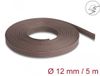 Delock Gevlochten mouw knaagdierbestendig rekbare 5 m x 12 mm bruin