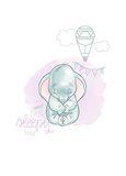 Disney muurschildering van Komar | Dumbo Sleepy | kinderkamer, babykamer, decoratie, kunstdruk | grootte 50x70cm (breedte x hoogte) | zonder lijst | WB030-50x70