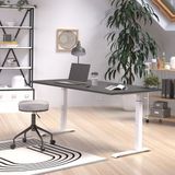 Germania Zit-stabureau Hermoso | 160 x 80 x 68-91 cm | Handmatig verstelbaar | Zwart-witdesign