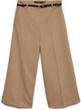 VERO MODA VMELMA HW WIDE CULOTTE BELT PANT NOOS Femme Legging Silver Mink