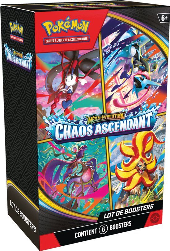 Pokemon Creatures Inc. Pokémon - ME 04 Chaos Ascendant Bundle 6 boosters - FR - Frans - Franstalig - Chaos Rising