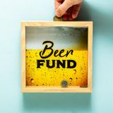 Houten OOTB Houten Spaarpot - Beer Fund