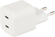 Musthavz Nano Smart Double USB-C PD Charger 35W - White Charger