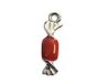 INNSPIRO NICE CHARMS hanger van metaal, karamel, rood, 5 x 17 mm, 25 stuks, 7x10mm., Metaal, Geen edelsteen