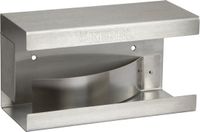 Kerbl Handschoenhouder met veer - RVS - 24,5 cm x 13,5 cm x 11 cm