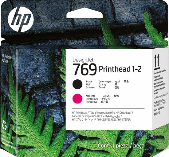 HP 769 zwarte/magenta 1-2 DesignJet printkop