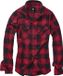Brandit Amy Flannel Checkshirt Chemisier en flanelle pour femme - noir/rouge - M