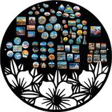Anwicar Rechthoekige Magneet Bord - Magnetisch memobord - Magnetisch prikbord - 50x50 cm - Zwart