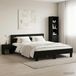 vidaXL Bedframe, eiken, zwart, 120 x 190 cm, bewerkt hout