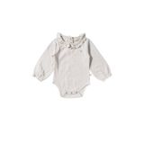Your Wishes romper met ruches ecru