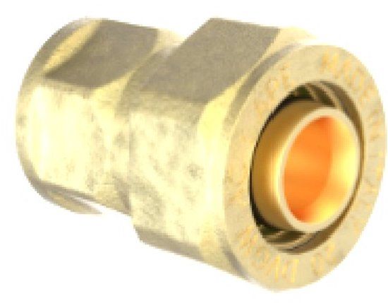 KIRCHHOFF MS overgangsstuk, blanco, 20 mm x 1/2"BI, knelfitting voor meerlagen buis