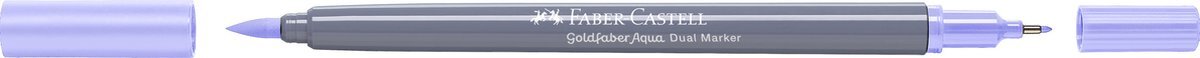 Faber-Castell - Duo aquarelmarker Goldfaber - licht lavendel 196 - brush / 0,4mm - FC-164696