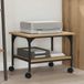 vidaXL Printerstand Artisan Eiken 50 x 40 x 38 cm Bewerkt Hout