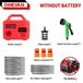 Pompe à eau électrique - Pompe d'évacuation sur batterie - 260 W - Système 18 V - Portable pour l'irrigation - Sans batterie - Gris