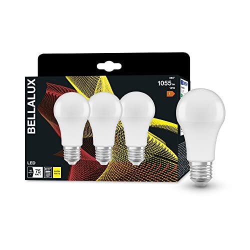 Bellalux LED-lamp, E27-basis matte optiek ,Warm wit (2700K), 1055 Lumen, substituut voor 75W-verlichtingsmiddel niet-dimbaar, 3-Pak