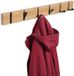 Merkloos Relaxdays Wandkapstok - 6 inklapbare haken - 60 cm breed - bamboe - metaal