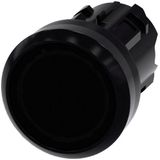 Siemens 3SU10010AB100AA0 3SU1001-0AB10-0AA0 Verlichte druktoets Kunststof frontring, Rond Knop Zwart