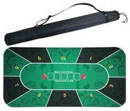 Merkloos / Sans marque Pegasi Pokermat Royal 180CM Groen - Texas Hold'em Poker Mat