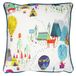 Prestigious Textiles Away We Go Veer Gevuld Kussen, Katoen, Regenboog