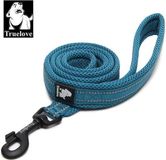 Truelove Hondenriem Maat M 200cm Blauw Nylon Reflecterend