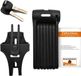 Wan GmbH Vouwslot - Slot voor Electrische Fietsen en Fatbike - Fietsslot - Voor elk type Fiets - Met Houder
