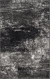 Safavieh Modern Abstract Indoor Geweven Vloerkleed, Adirondack Collectie, ADR112, Zilver & Zwart, 91 X 152 cm