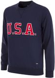 COPA Football USA 1934 Retro Voetbal Trui Heren L Blauw