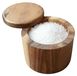 Boîte à épices en bois avec couvercle magnétique