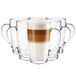 Glasmark Krosno Latte Macchiato Glazen Cappuccino-Set Theeglazen-Set Met Handvat Dessertglazen Waterglazen Koffieglazen Glühweinglazen Ijskoffieglazen Glühweinkoppen Grogglazen 6X 400 Ml