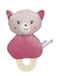 GIPSY Toys – tandkussen voor katten – serie "Bamboo" – 17 cm S/kaart – roze en grijs – 1e leeftijd