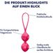 EIS Dubbele siliconen-liefdeskogel, 3,4 cm
