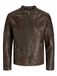 JACK & JONES Heren Jjerichard Leather Jacket Noos leren jas, Brown Stone, XL