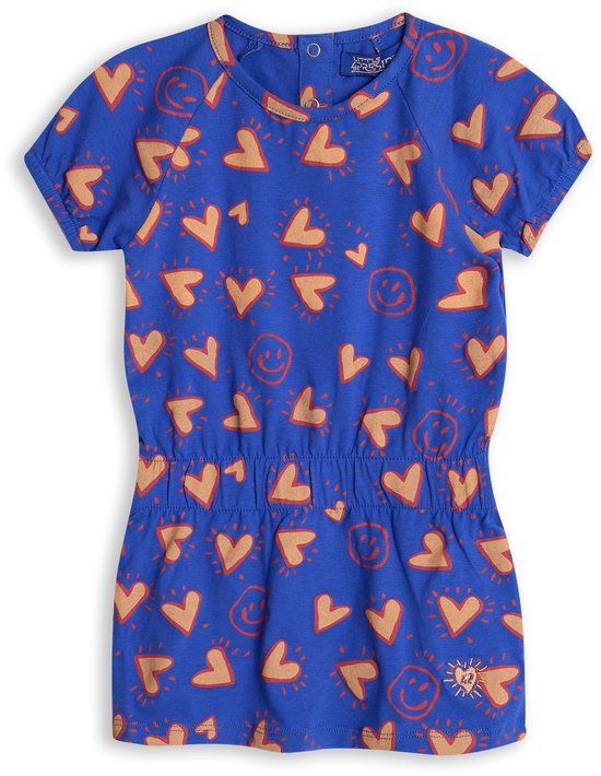 4PRESIDENT Meisjes jurk - Dazzling blue - Maat 128