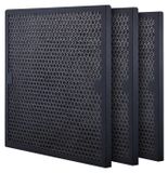 Lot de 3 filtres à charbon actif, filtres de remplacement pour purificateurs d'air, niveau 2