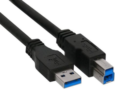 Inline USB 3.0 Kabel - 2m - Zwart