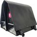 Clarijs Fietstas Dubbel XL PVC 46L met Uitsparing Zwart